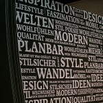 Wörtermeer aus Selbstklebefolie