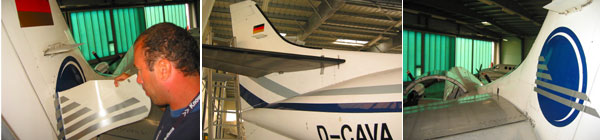 Beschriftung Flugzeug